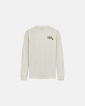 Long-sleeved t-shirt | 100% Cotton | Off-white - Resteröds