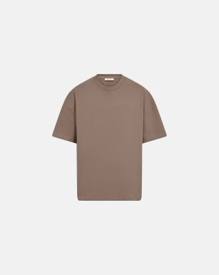 T-shirt "Dev" | 100% Cotton | Brown -Resteröds T-shirt "Dev" | 100% Cotton | Brown -Resteröds