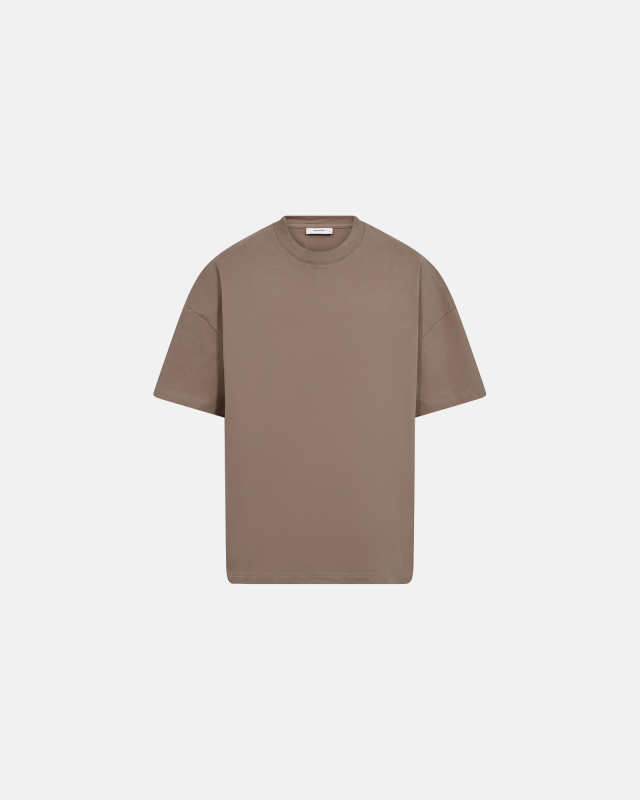 T-shirt "Dev" | 100% Cotton | Brown -Resteröds
