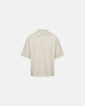 Polo T-shirt "Jim" | Cotton | Off-white - Resteröds