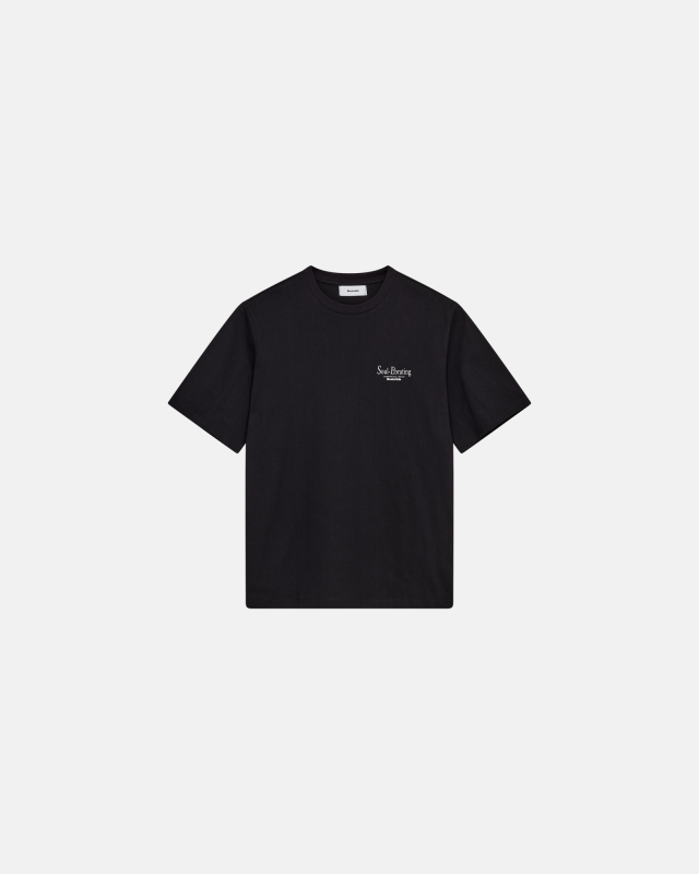 T-shirt with print 'tas' | 100% cotton | Black -Resteröds