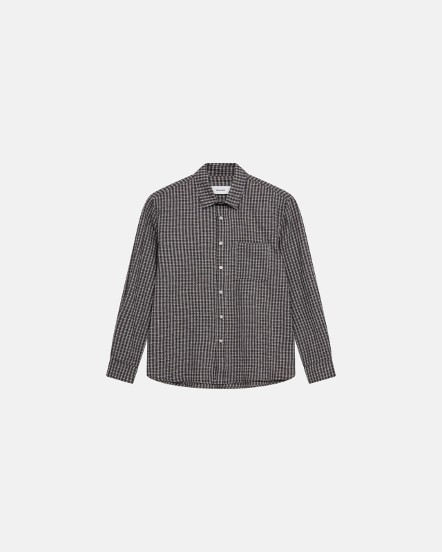 Shirt 'kai' | Cotton | Dark gray -Resteröds