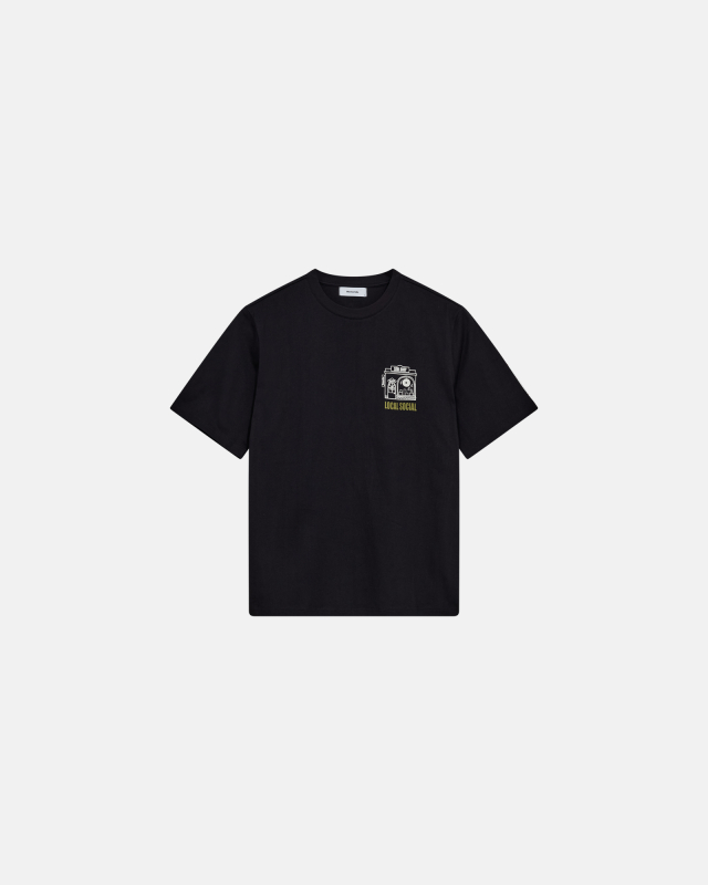 T-shirt with print 'tas' | 100% cotton | Black -Resteröds