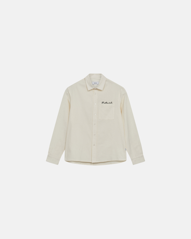 Shirt 'joel' 100% cotton | Off-white -Resteröds