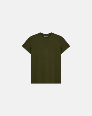 O-neck T-shirt | Bamboo Viscose | Green -Resteröds O-neck T-shirt | Bamboo Viscose | Green -Resteröds