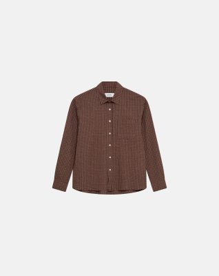 Shirt 'Kai' | Cotton | Brown -Resteröds Shirt 'Kai' | Cotton | Brown -Resteröds