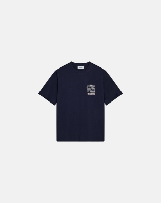 T-shirt with print 'tas' | 100% cotton | Navy -Resteröds T-shirt with print 'tas' | 100% cotton | Navy -Resteröds
