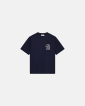 T-shirt with print 'tas' | 100% cotton | Navy - Resteröds