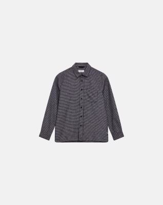 Shirt 'Lennox' | Wool | Navy -Resteröds Shirt 'Lennox' | Wool | Navy -Resteröds