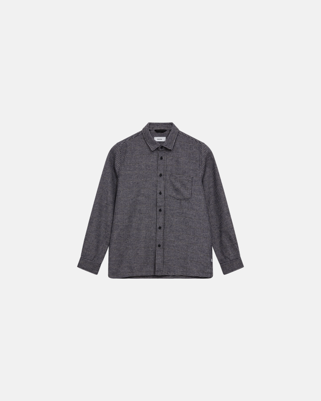 Shirt 'Lennox' | Wool | Navy -Resteröds