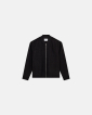 Boiled Wool Jacket 'Luke' | Polyester | Black - Resteröds