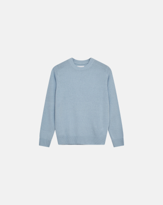 Pullover 'lean' | Wool | Light blue -Resteröds Pullover 'lean' | Wool | Light blue -Resteröds