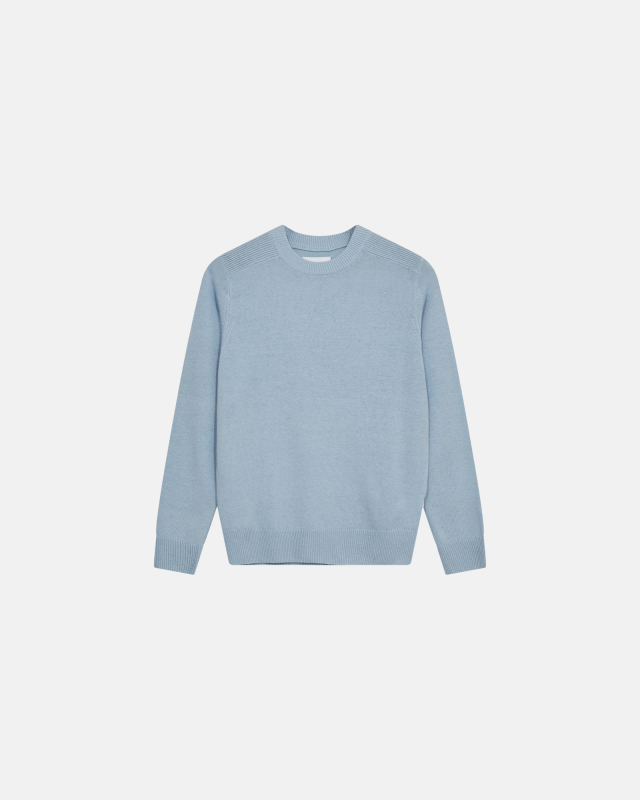 Pullover 'lean' | Wool | Light blue -Resteröds