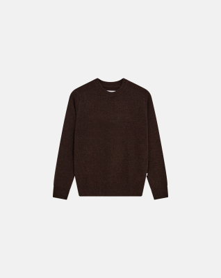 Pullover 'lean' | Wool | Brown -Resteröds Pullover 'lean' | Wool | Brown -Resteröds