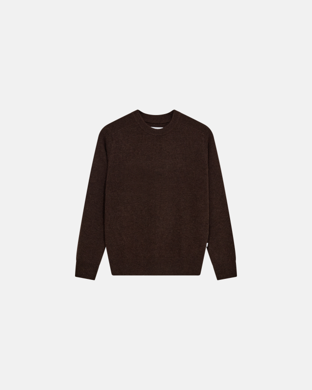 Pullover 'lean' | Wool | Brown -Resteröds