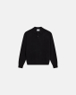 Long-sleeved polo 'Jacob' | Wool | Black - Resteröds