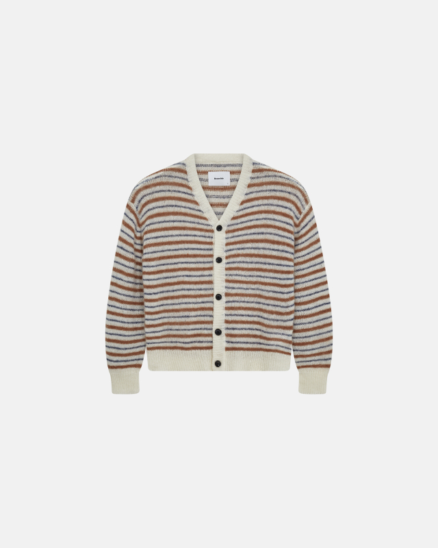 Cardigan with buttons 'Victor' | Mohair | Sand -Resteröds