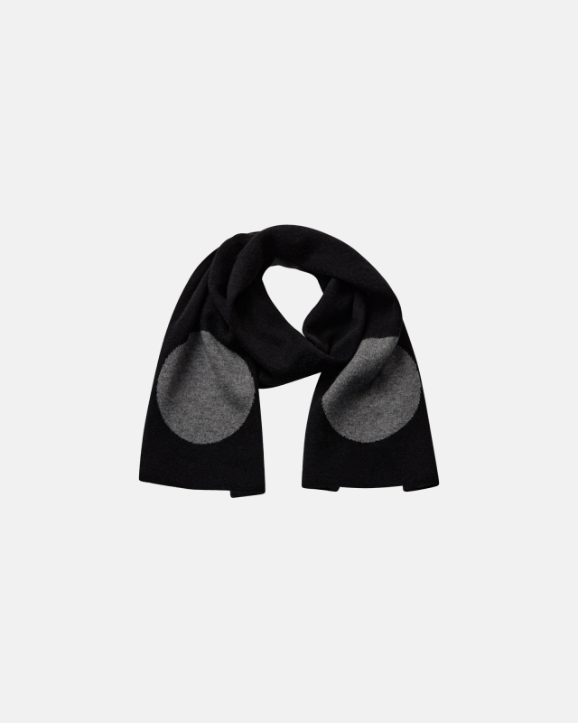 Scarf 'matthew' | Wool | Black -Resteröds