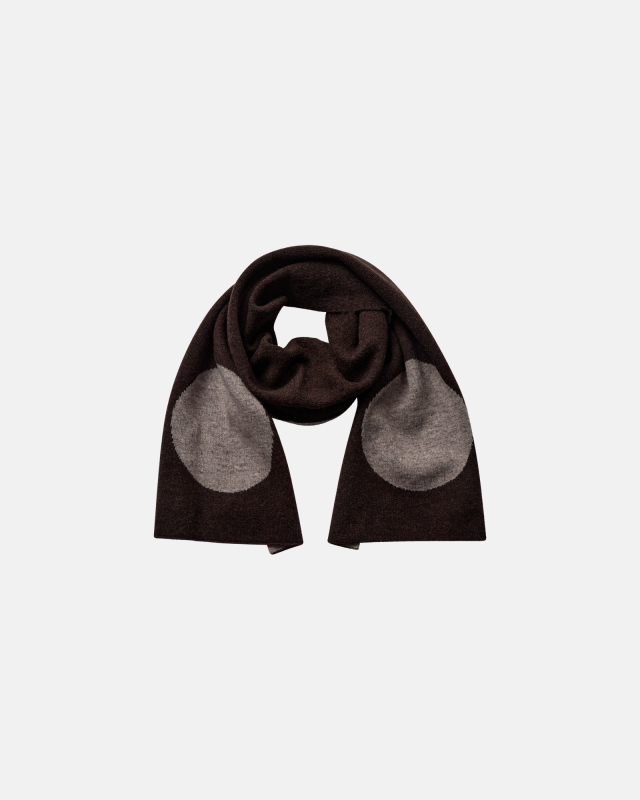 Scarf 'Matthew' | Wool | Brown -Resteröds