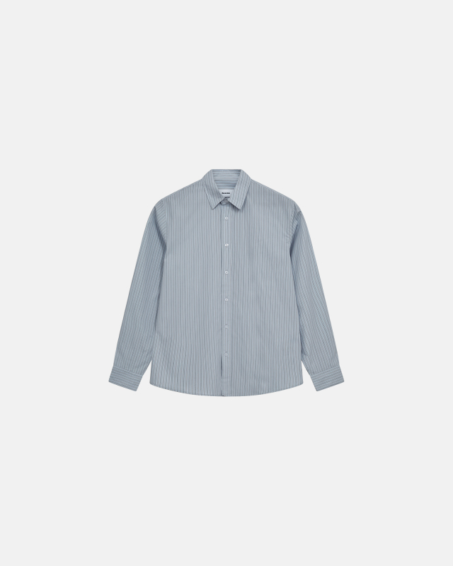 Poplin shirt 'chris' | 100% cotton | Blue -Resteröds