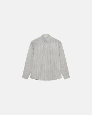 Poplin shirt 'chris' | 100% cotton | Light gray -Resteröds Poplin shirt 'chris' | 100% cotton | Light gray -Resteröds
