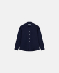 Poplin shirt 'chris' | 100% cotton | Navy - Resteröds