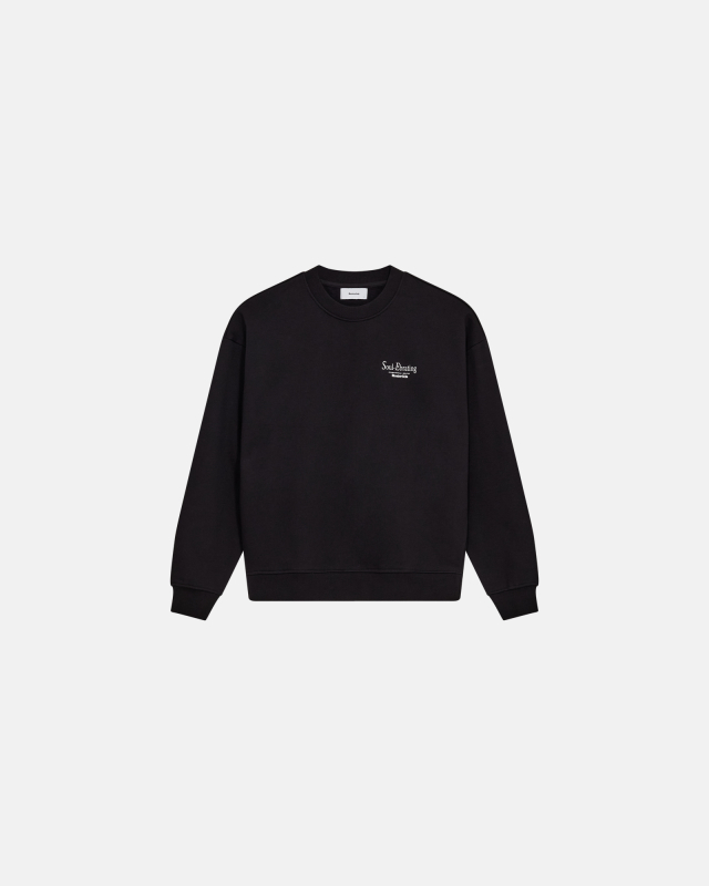 Sweatshirt with print 'drake' | 100% cotton | Black -Resteröds