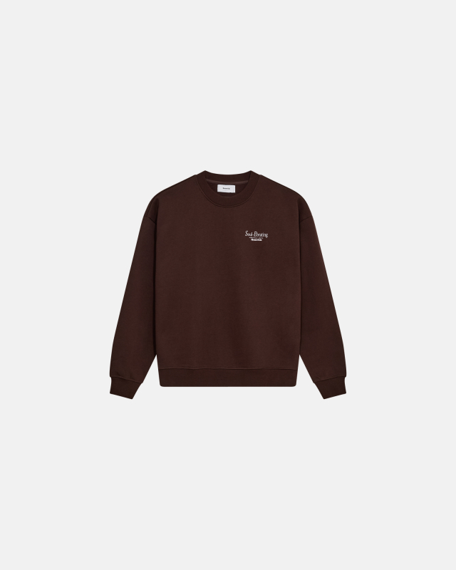 Sweatshirt with 'drake' print | 100% cotton | Brown -Resteröds