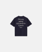 T-shirt with print 'tas' | 100% cotton | Navy - Resteröds