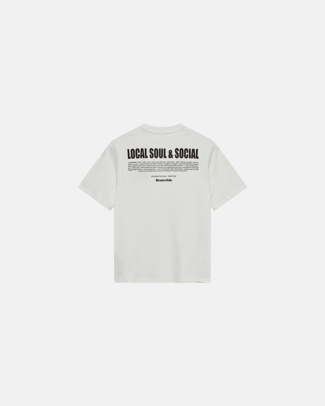 T-shirt with 'tas' print | 100% cotton | White -Resteröds