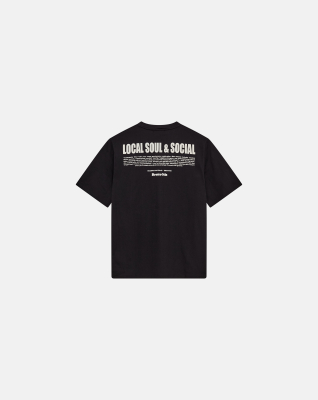 T-shirt with 'tas' print | 100% cotton | Black -Resteröds T-shirt with 'tas' print | 100% cotton | Black -Resteröds