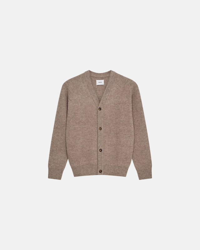 Cardigan 'Kyle' | Wool | Sand -Resteröds