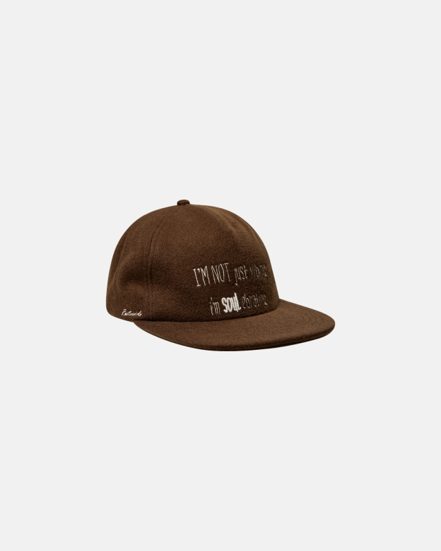Baseball cap | 100% wool | Brown -Resteröds