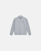 Sweatshirt with half-zip 'Zack' | 100% cotton | Light gray - Resteröds