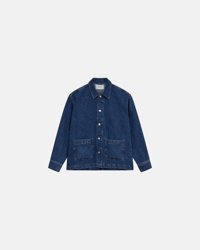 Denim overshirt 'Nathan' | 100% cotton | Blue -Resteröds