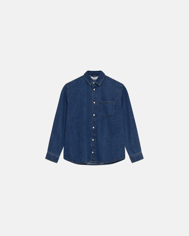 Denim shirt 'Jace' | 100% cotton | Blue -Resteröds