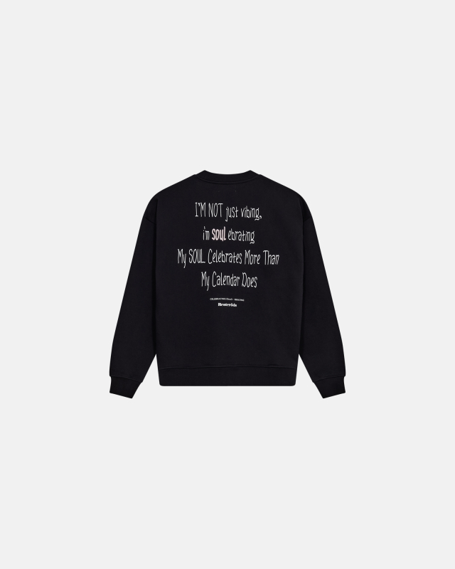 Sweatshirt with 'drake' print, 100% cotton, Black